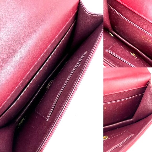 Chanel Crossing Times Medium Flap Quilted Red Lambskin Shoulder Bag - Picture 3 of 12